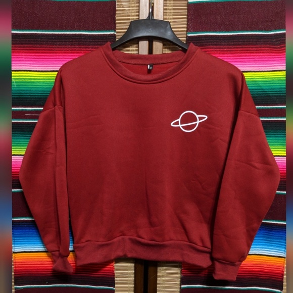 Zaful Tops - Out Of This World Planet Sweatshirt 